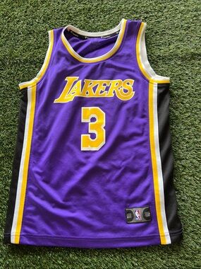 Fanatics Lakers Purple & Gold #3 Kids Jersey